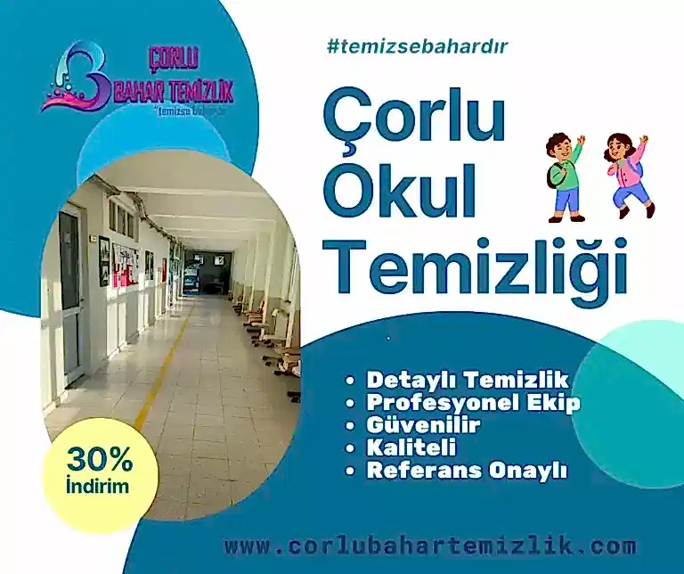 Corlu Okul temizligi 2024