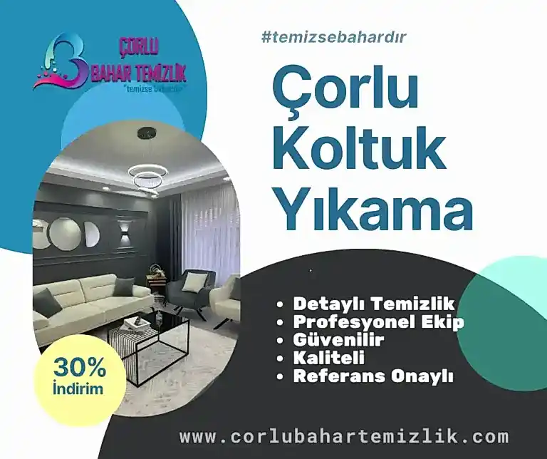 Corlu Koltuk Yıkama 2024