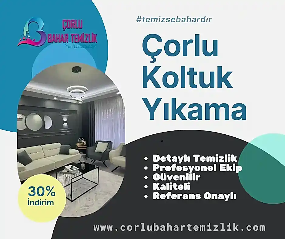 corlu koltuk yıkama